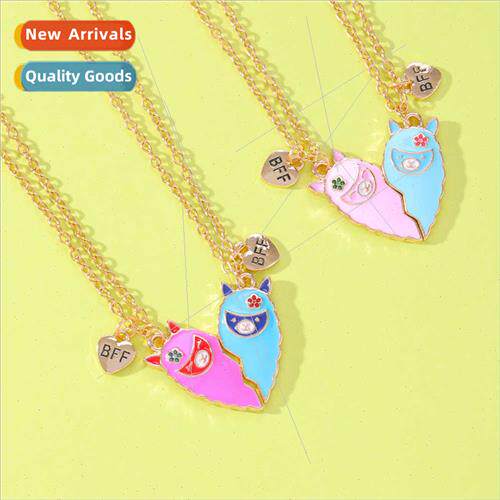 New Creative letters Best Friends love necklace two-color ch