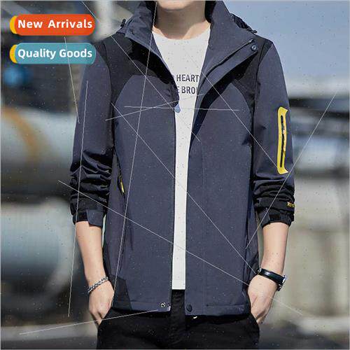 2023 new outdoor sports men punching jacket mountaineering c