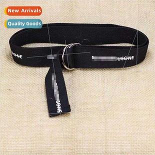 Korea Hundred Matching Nylon Ring Belt Double Buckle Canvas