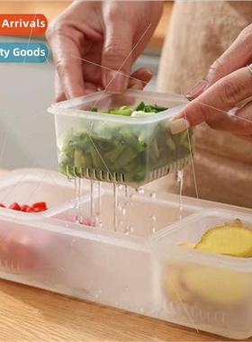 Kchen three compartments onion ginger garlic storage box Dra