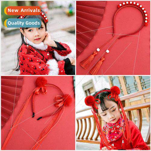 Korean  children tassel pearl hair bands female girls Prince