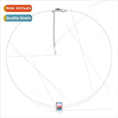 Korea Austrian elements crystal fishing line necklace Yangch