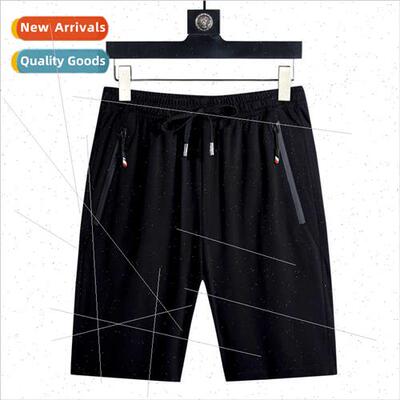 Cool ice silk shorts men five pants new 2023 summer stch qui