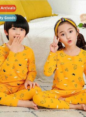 Children new Class A comtable down thermal underwear boys gi