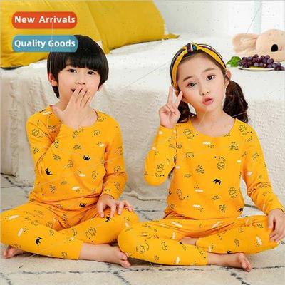Children new Class A comtable down thermal underwear boys gi