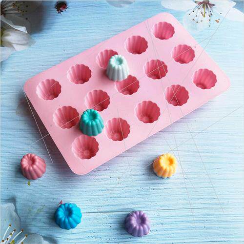 15pcs silicone mold cake ice cream pudding dessert mold soap