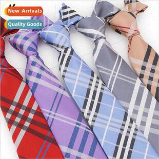 Men Tie Polyester Scottish Check Tie