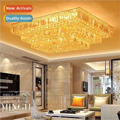 ving room crystal lamps rectangle new bedroom lights warm co