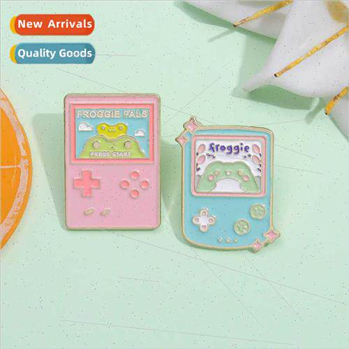 Cute game console modeling brooch creative cartoon frog seri