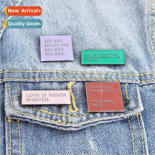 Europe Uned States new simple letters brooch temperament lov