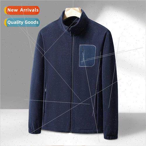 Fleece jacket men women fall winter new shaking grain fleece