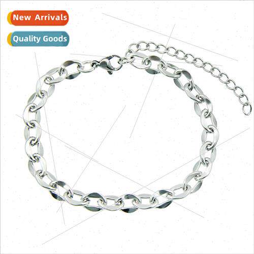 ins scenery surface tanium steel 0 word chain bracelet brace