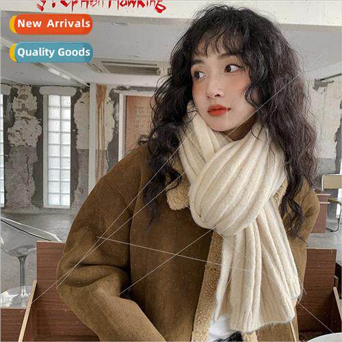 Ge Xinyi Korean  wool knted scarf female autumn winter thick