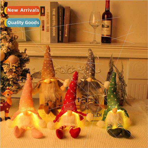 Christmas Old Man Forest wh ghts Hanging Leg Pendant Kn Hat