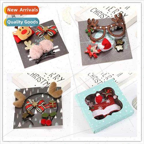 Christmas glasses set children head jewelry baby hair clips