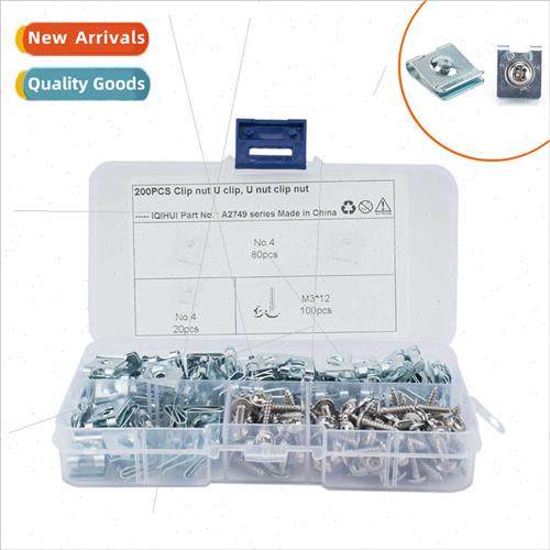 200pcs-Whe U-shape Reed Nuts No.4 Manganese Steel Nuts M3*12