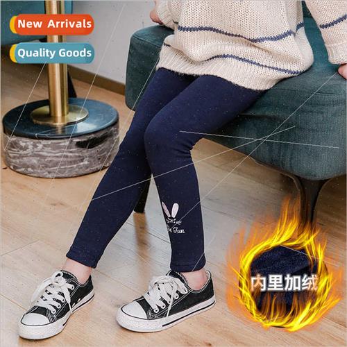 New children bottoming pants padded thickened Korean embroid