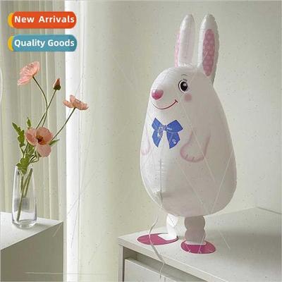 Bunny Aluminum Foil Balloon Helium Filled Walking Aluminum F