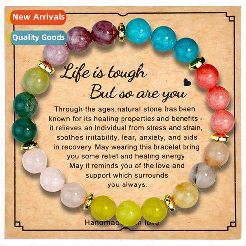 7 Color Mixed Natural Stone Strings Bohemian Handmade Beaded