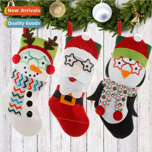 New Christmas decorations cartoon gift bags candy bags gift