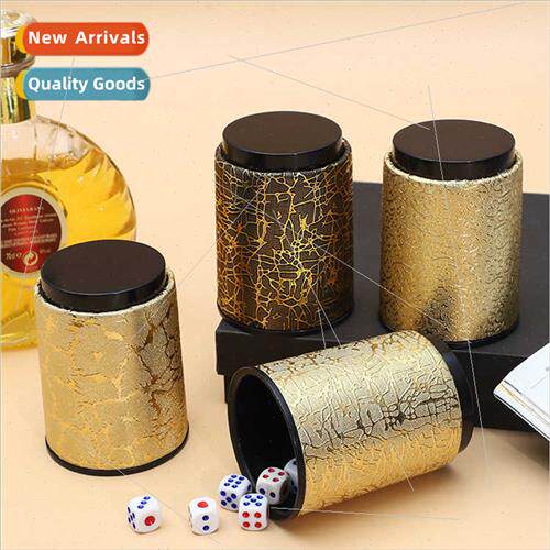 Leather wh top sieve cup bar sieve cup KTV dice cup electrop