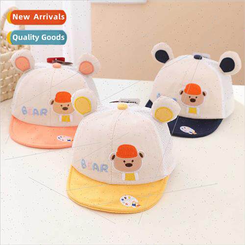 Baby hat 2022 summer thin baby mesh cap cute duck tongue hat