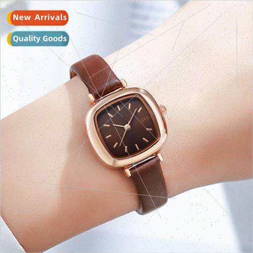 Retro exquise small square candy women watch compact student