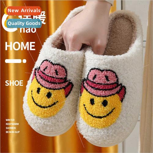 Cowboy  cartoon cotton slippers female fall winter indoor -s