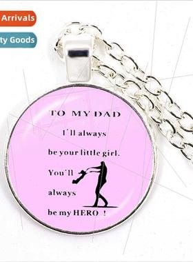 Youll Always Be My Hero Quote Necklace Timeless Gemstone Pen