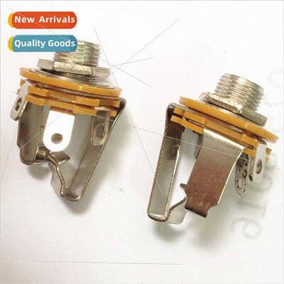 New 6.5 Dual Channel Metal Jack Jack Fixed Large 3-pole Ster