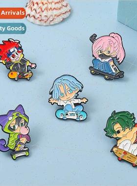 New cartoon anime  love to play skateboarding teenage charac