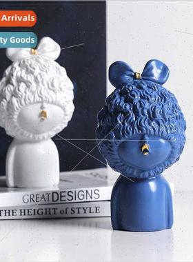 mple Scandinavian resin ornament beeping girl loli crafts ca