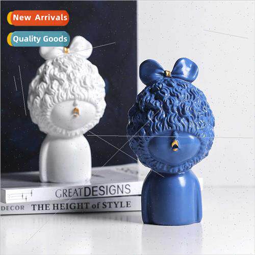 mple Scandinavian resin ornament beeping girl loli crafts ca