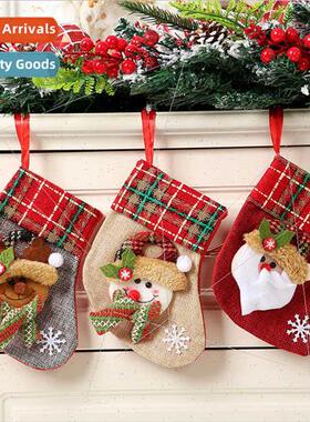 Christmas socks gift bags three-dimensional miniature trumpe