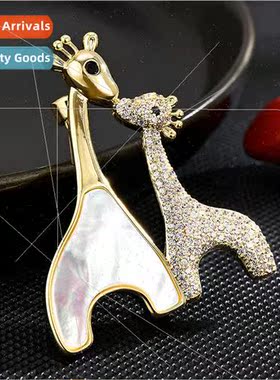 Deer brooch female ins tide simple atmosphere upscale pin bu