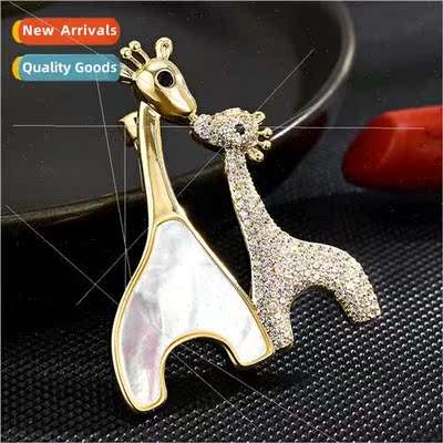 Deer brooch female ins tide simple atmosphere upscale pin bu