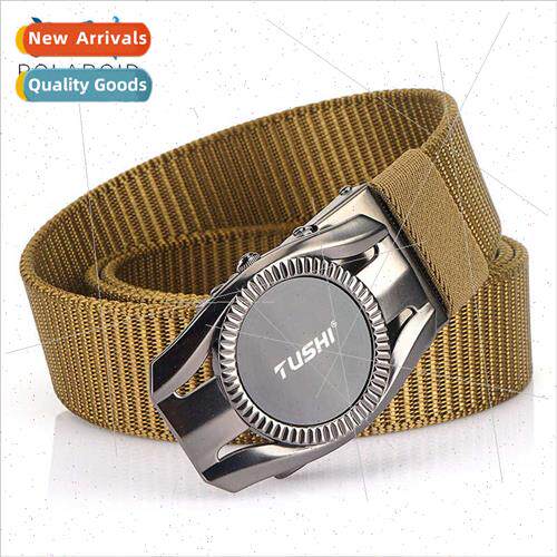 new toothless automatic buckle belt nylon canvas belt outdoo