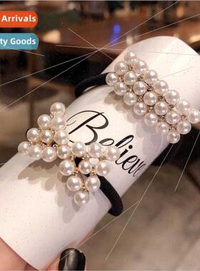 new diamonds imation pearl simple hair circle ins Fan hundre