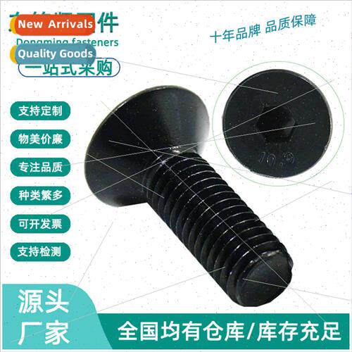 10.9 Black Hexagon socket head cap screws M3M4M5M8M10 Flat c