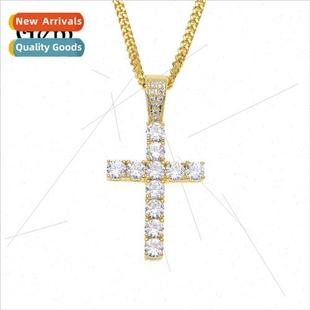 cross new nightclub rock pendant zirconia set claw Hop Hip