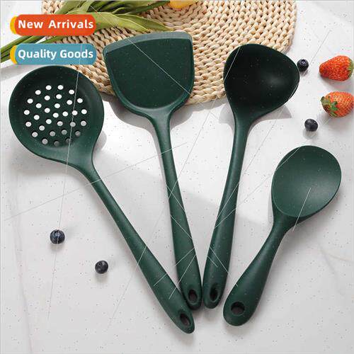 licone spatula -stick dark green silicone spatula set home f