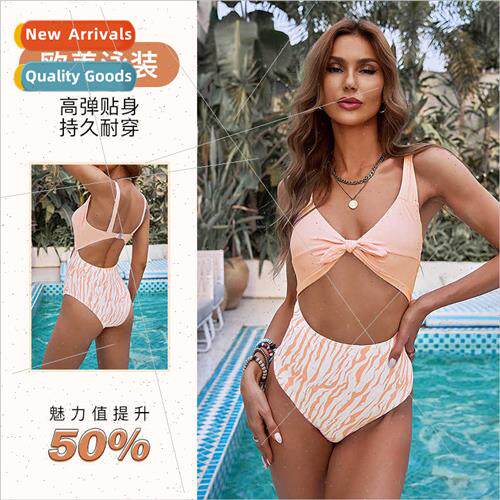 New Europe Summer New Spa Swimwear Women Striped Triangle La