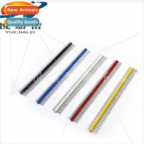 Colourful row pins 2.54 pch 1*40P single row pins single row