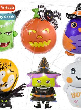 Halloween Balloon Large Spooky Tree Wch Pumpkin Spider Head