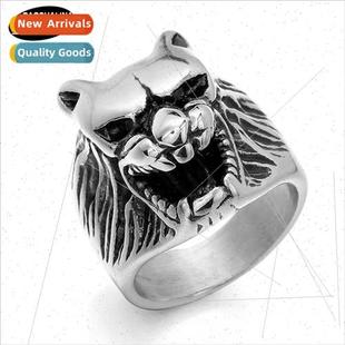 ghost head simple fashion men jewellery retro finge creative