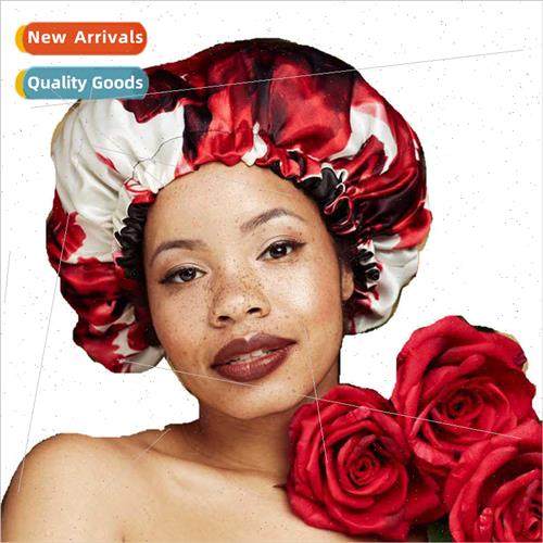 Satin Double Lace Sleeping Cap Faux lk Chemotherapy Cap Elas