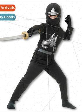 Kids Black Dragon nja Role Play Halloween Theme Party Crossb