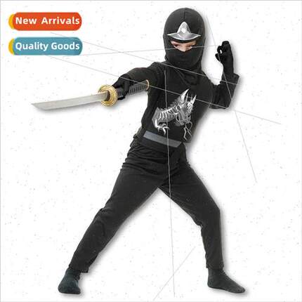 Kids Black Dragon nja Role Play Halloween Theme Party Crossb