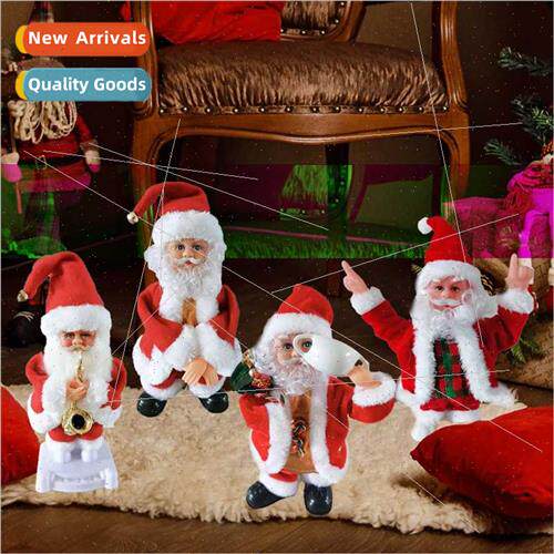2021 New Christmas music dancing old man electric Santa Clau