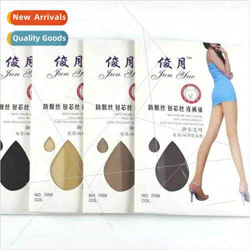 For summer stockings 8D single-sided crotch core silk pantyh